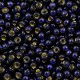 Miyuki seed beads 8/0 - Duracoat silverlined dyed dark navy blue 8-4282